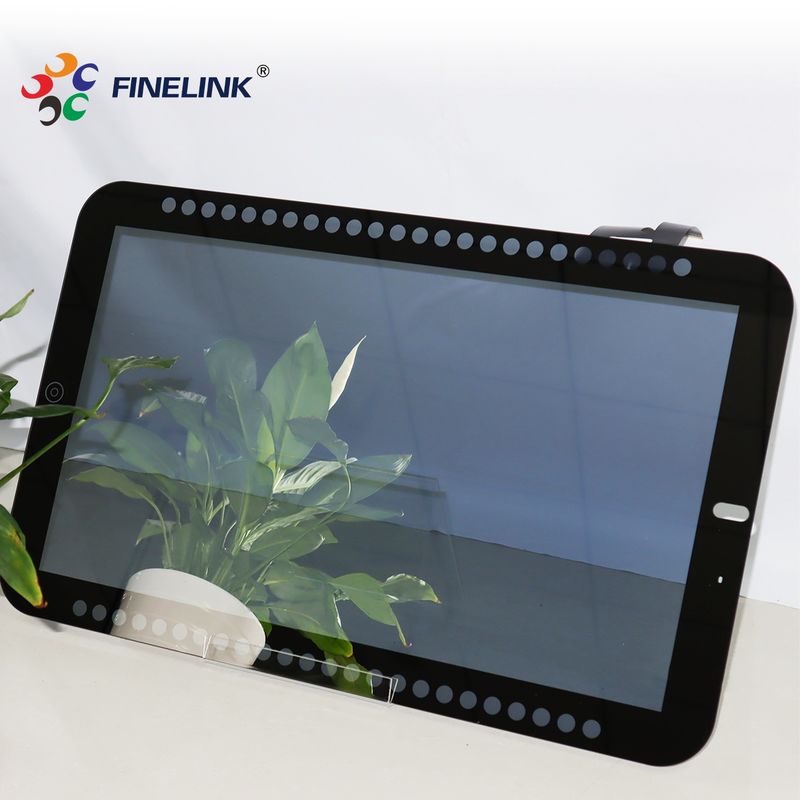 Pantalla táctil del espejo del baño, monitoreo capacitivo, impermeable, de 15,6 pulgadas