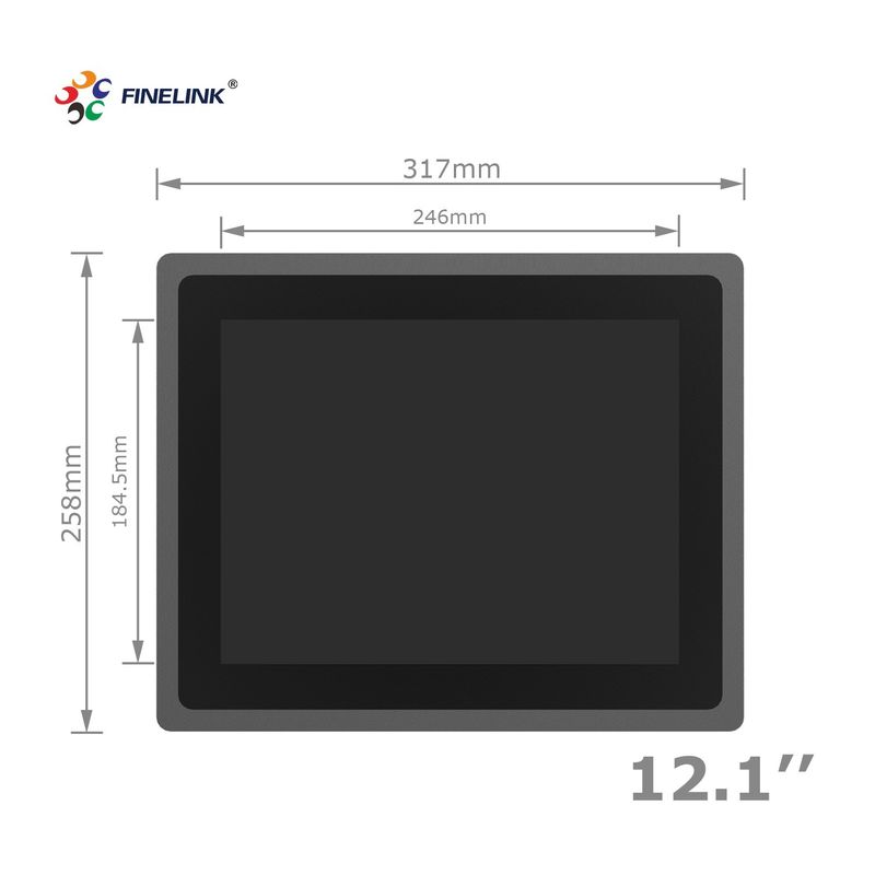 12.1 pulgadas todo en un PC industrial OEM industrial todo en un ordenador