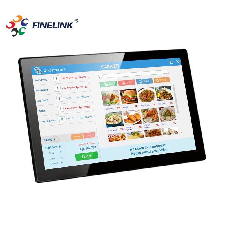 OEM Toque todo en un PC pantalla táctil capacitiva Tablet PC para señalización digital