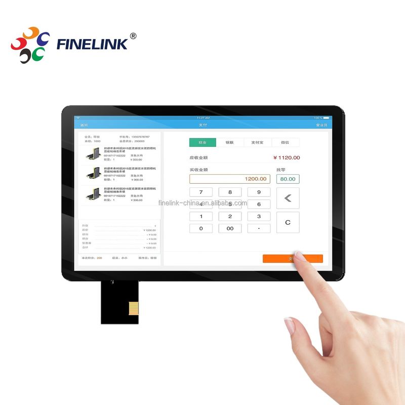 10.1 pulgadas de capacidad 10 puntos de pantalla táctil múltiple Negro Color ODM