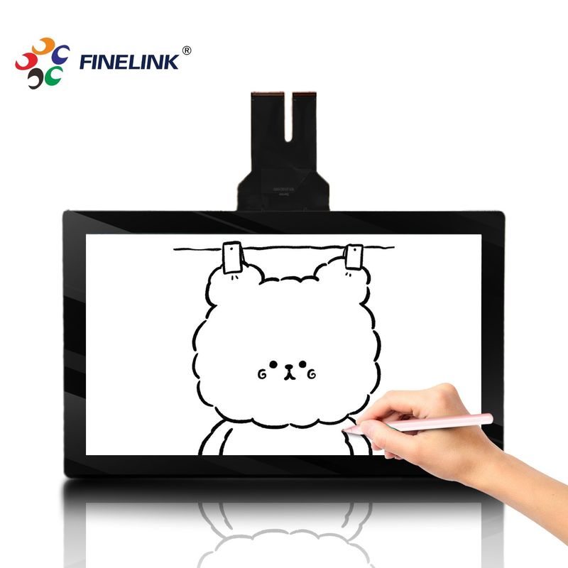 21.5 pulgadas Solución industrial impermeable Apoyo de bolígrafo activo Panel de pantalla táctil capacitiva