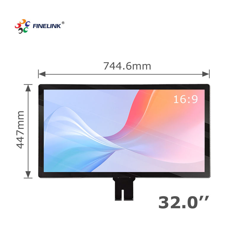 Panel de pantalla táctil de 32 pulgadas de capacidad para pantalla de guía de pabellón lista para realidad virtual
