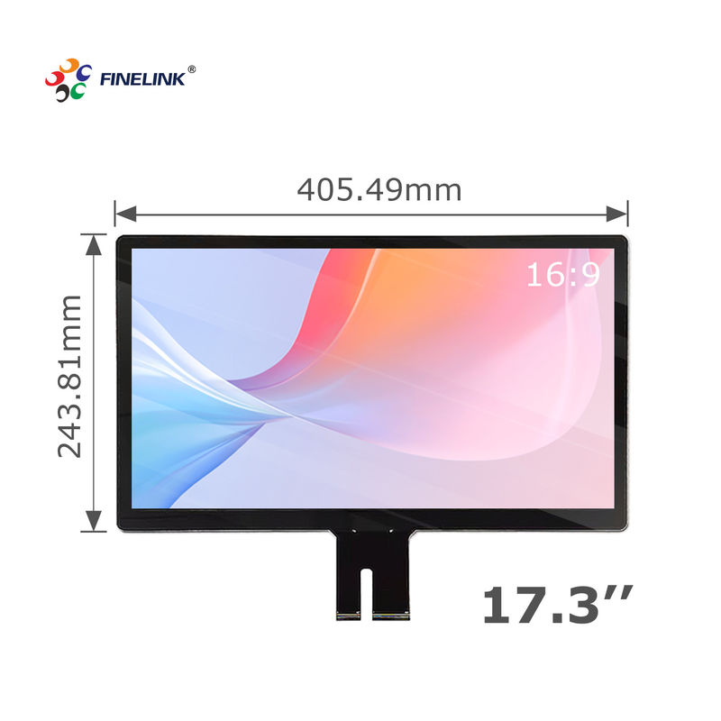 Panel táctil capacitivo de 17.3 pulgadas G G para pantalla LCD de terminal bancario