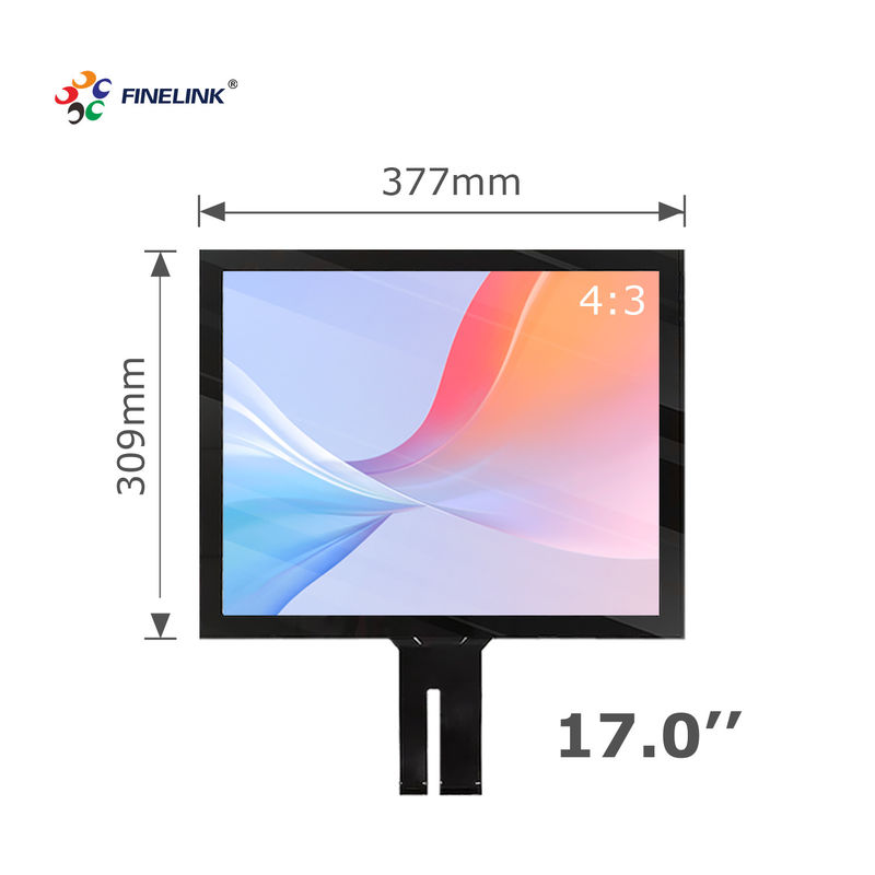 Panel táctil PCAP capacitivo de 17 pulgadas G G para interfaz USB/I2C/puerto serie de terminales bancarios
