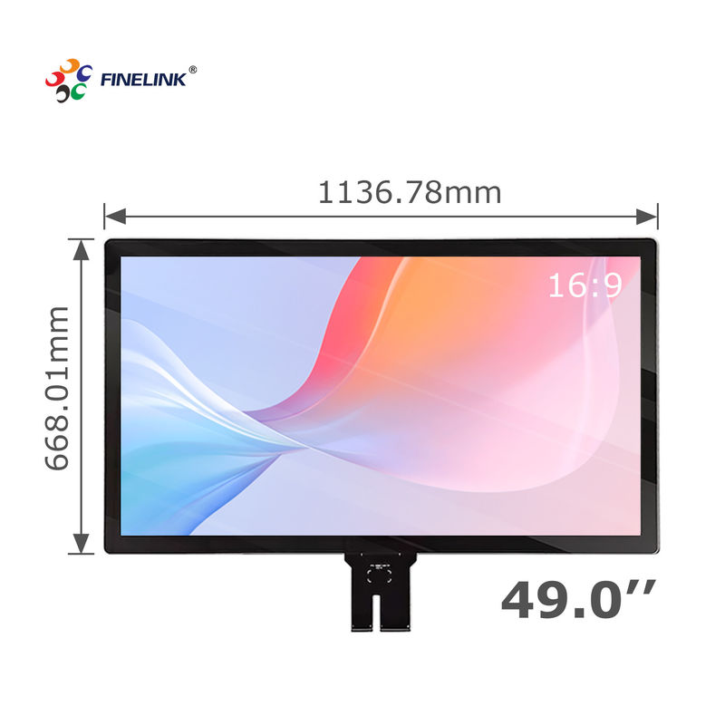 49 pulgadas IP65 Toque resistente al agua Multi-toque USB/I2C/RS232 Interfaz Panel táctil de gran capacidad para quioscos