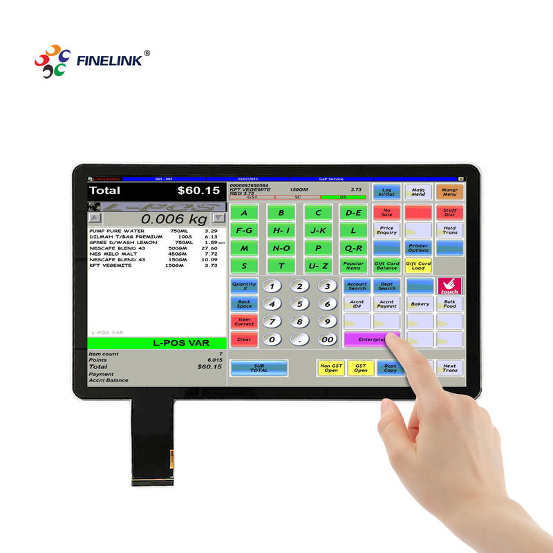 Panel de pantalla táctil EETI/ILITEK/SIS de 14 pulgadas de color negro para cajeros comerciales de punto de venta