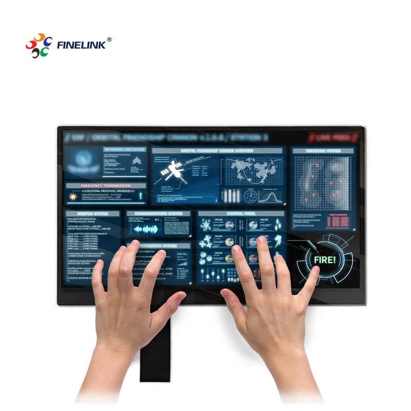 Interfaz USB I2C Multi Touch PCAP GG Panel táctil capacitivo de 15,6 pulgadas para monitor de punto de venta