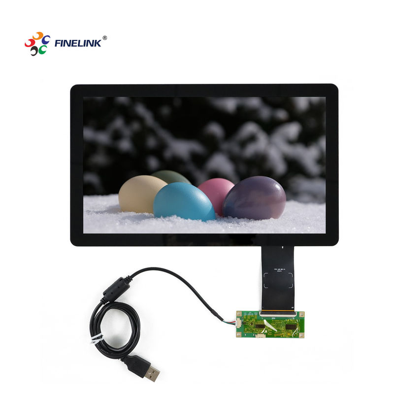 Display táctil de marco abierto de Linux de 15,6 pulgadas Multi Drive IC Monitor de panel táctil LCD