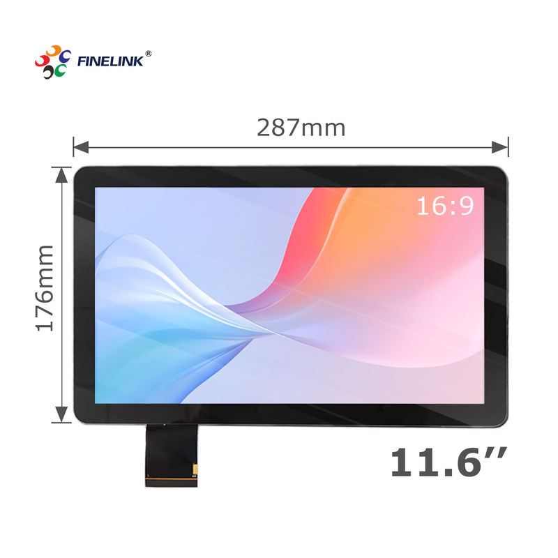 Display táctil de marco abierto de Linux de 15,6 pulgadas Multi Drive IC Monitor de panel táctil LCD
