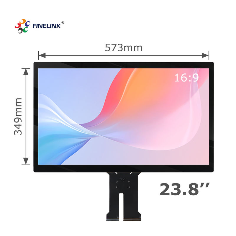 Ventas directas de fábrica pantalla táctil impermeable de 23,8 pulgadas con interfaz I2C/USB/RS232 para empresas