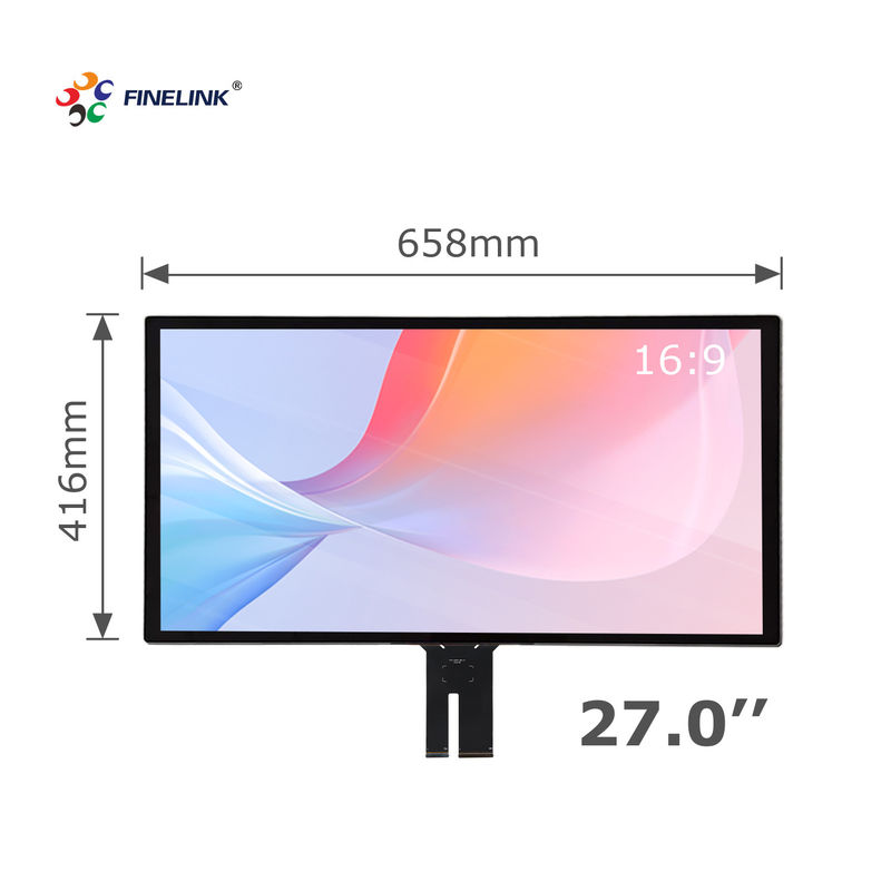 Kit de superposición de pantalla táctil multipunto de 27 pulgadas para Hmi LCD proyectado personalizado Usb Pcap