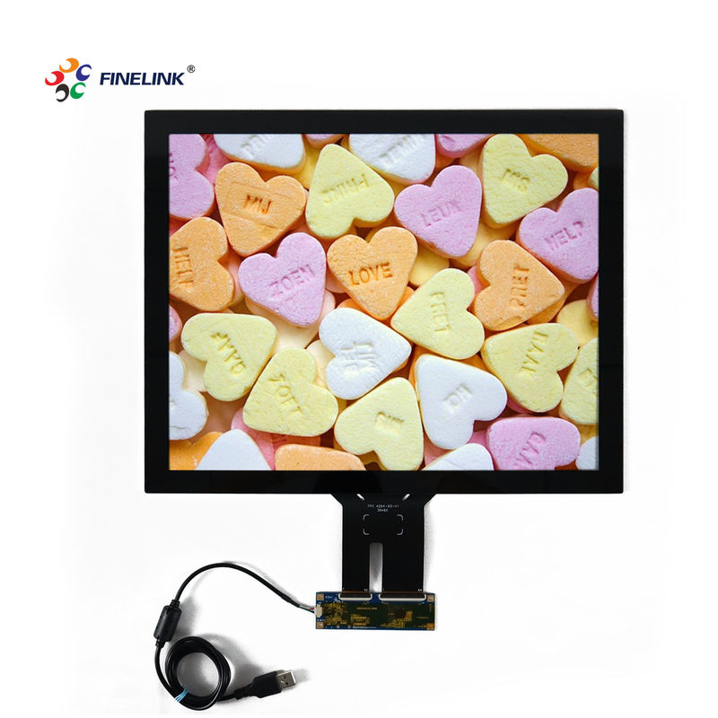 Pantalla táctil capacitiva de 17 pulgadas para monitores comerciales Solución táctil de 10 puntos