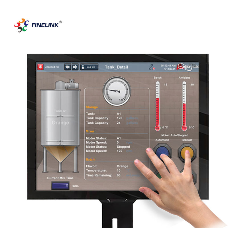 Pantalla táctil capacitiva de 17 pulgadas para monitores comerciales Interfaz USB/I2C/puerto serie