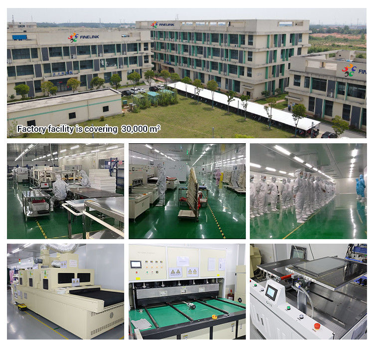 13.3 pulgadas Industrial Tft Lcd Interactivo Panel táctil capacitivo Quiosco Hmi Panel plano