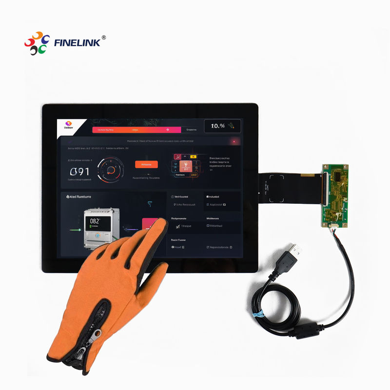 Componente de pantalla de control industrial Panel de pantalla táctil capacitiva de 10,4 pulgadas con controlador EETI/ILITEK